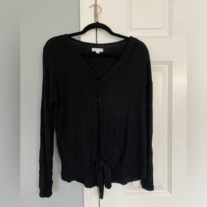 Thin Black Sweater Top